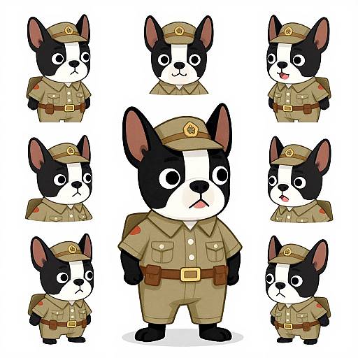 Italic Boston Terrier Park Ranger