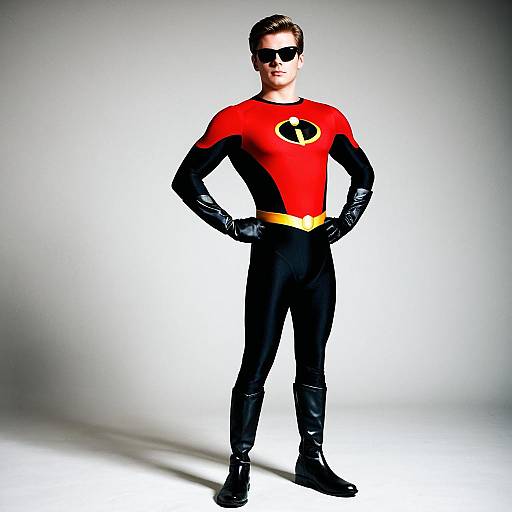 Realistic Incredibles Superhero Costume Display