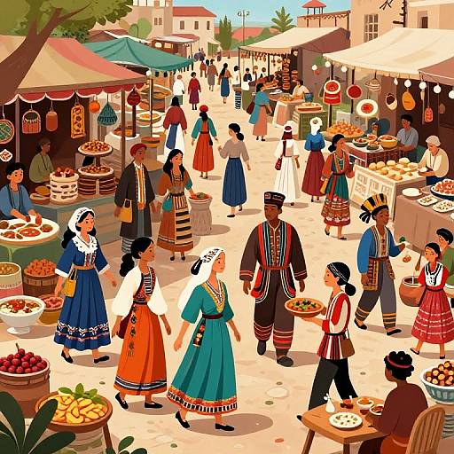 Vibrant Cultural Diffusion Marketplace