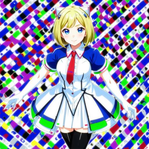 Illustration of Aki rosenthal (1st costume), hololive in the style of Ootsuki wataru