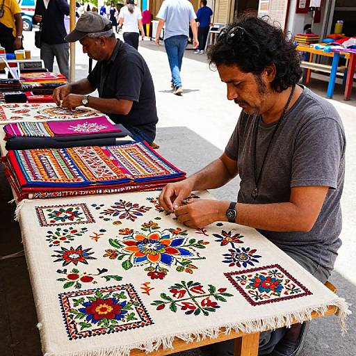 Seneto Artist with Handmade Textile Designs