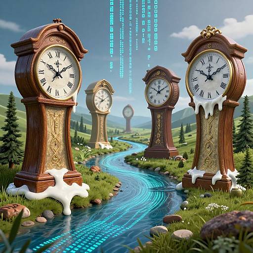 Melting Clocks and Digital Code