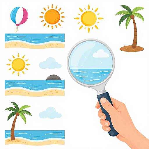 Summer Breeze Clipart & Digital Paper Set