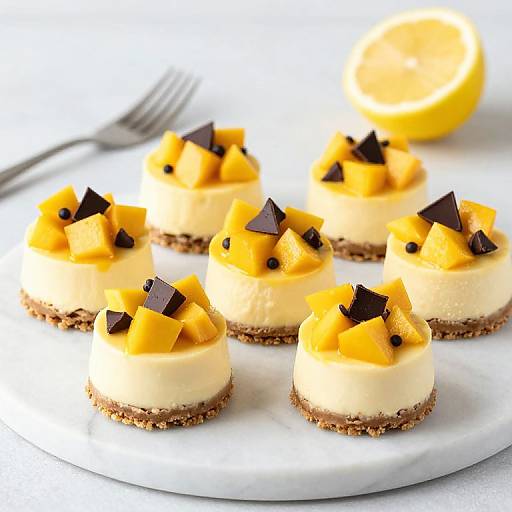 Vibrant Paleo Mini Mango Cheesecakes