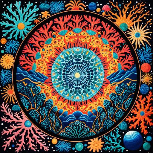 Vibrant Extraterrestrial Coral Reef Landscape