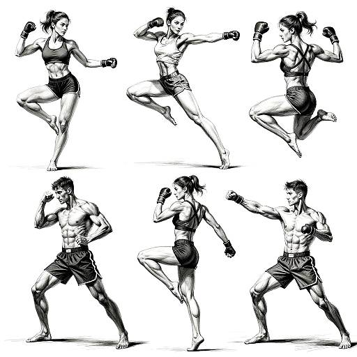 Dynamic Athletic Action Pose References