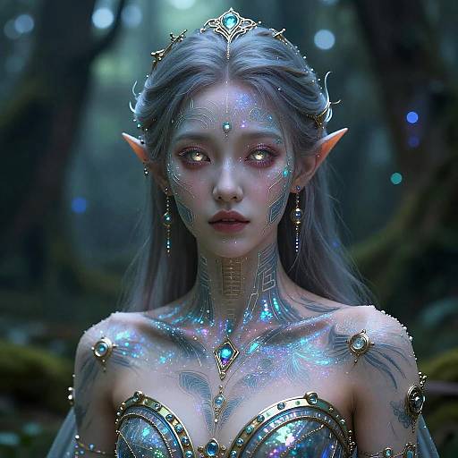 Mystical Cybernetic Fantasy Portrait