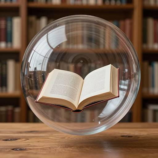 Surreal Floating Library Bubble