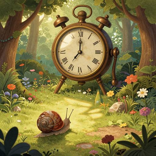 Whimsical Dreamlike Garden Guardian