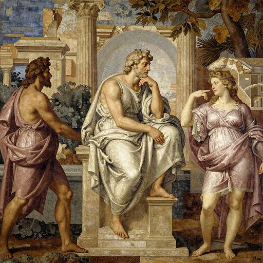 Neo-Classical Philosopher Collage Artwork