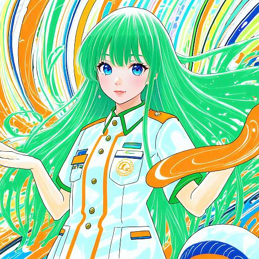 Illustration of Alice carroll, aria (manga) in the style of Bukimi isan