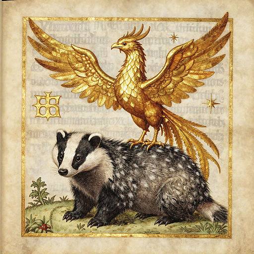 Medieval Badger-Phoenix Hybrid