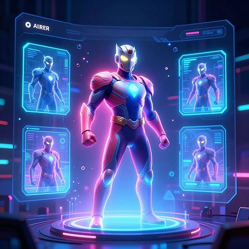 Futuristic AI Superhero Generator