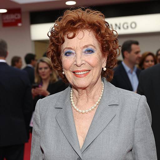 Charming Portrait of a Stylish Elderly Woman