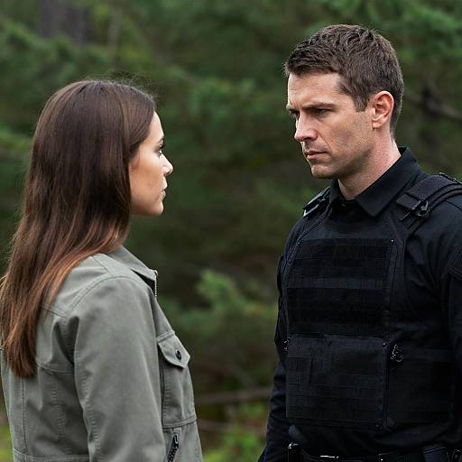 Couple in Forest: A Moment Captured