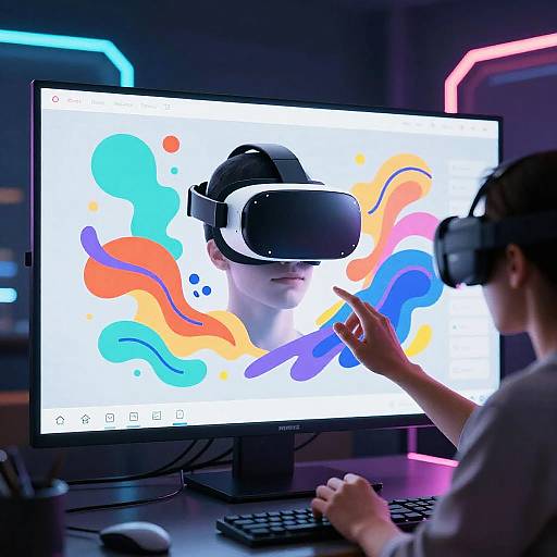 Virtual Reality AI Art Interface