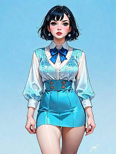 Edgy Fashion Portrait of a Woman