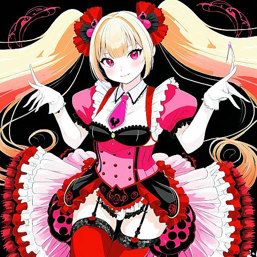 Illustration of Asmodeus (umineko), umineko no naku koro ni in the style of Aoi ogata