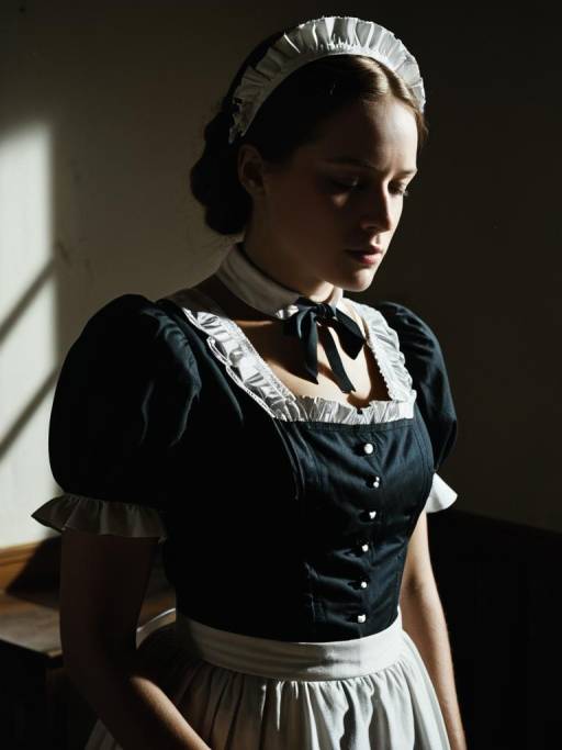 Dramatic Portrait of Django Maid Costume