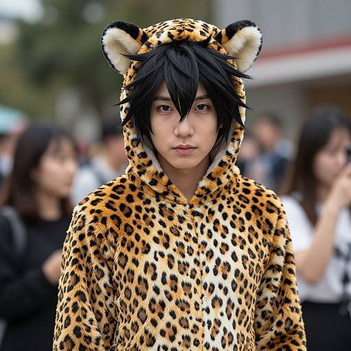 Realistic Leopard Fancy Dress Costume