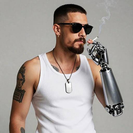 JohnnySilver Cyborg with Mechanical Arm