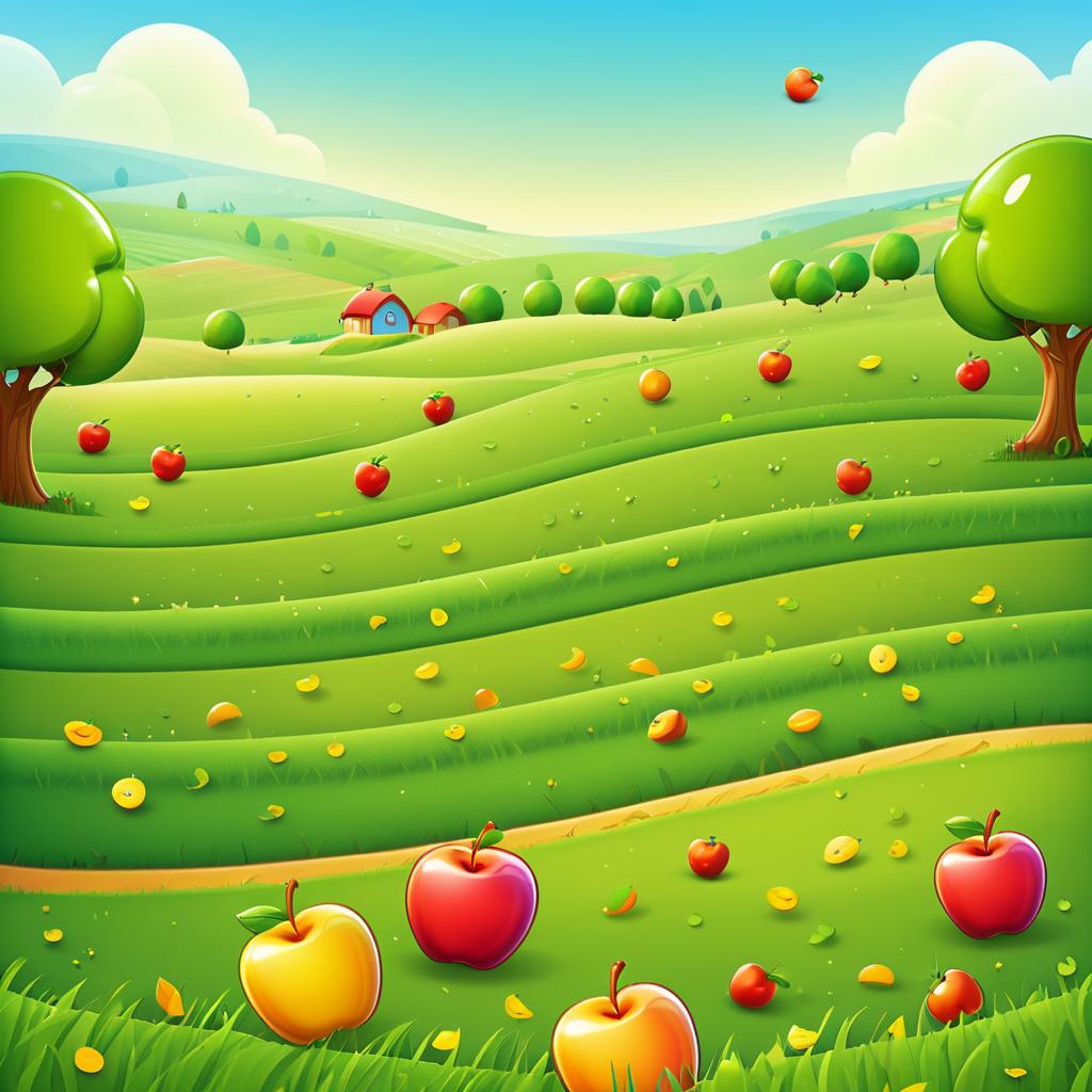 Vibrant Field Background for Happy Worm Game