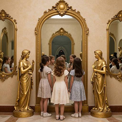 Children Discovering Potential Through Magical Mirrors