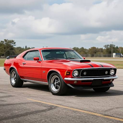 Candy Apple Red 1969 Mustang Boss 302