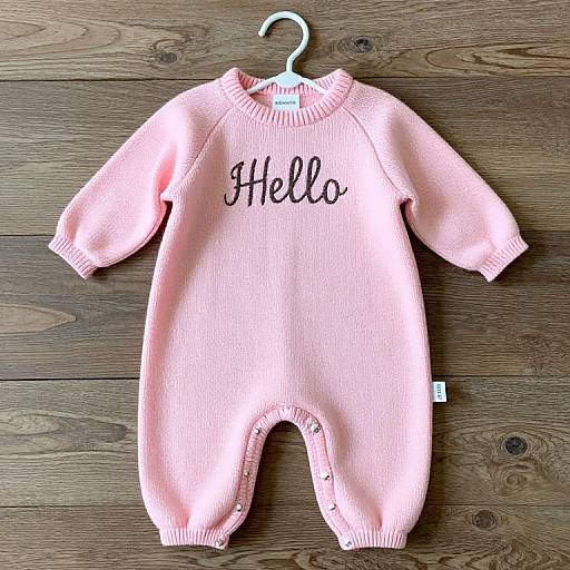 Cozy Pink Baby Girl Knit Longall