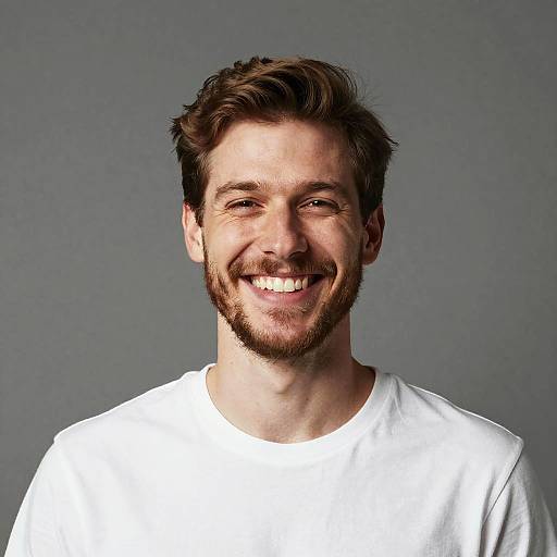 Cheerful Light-Skinned Man Portrait