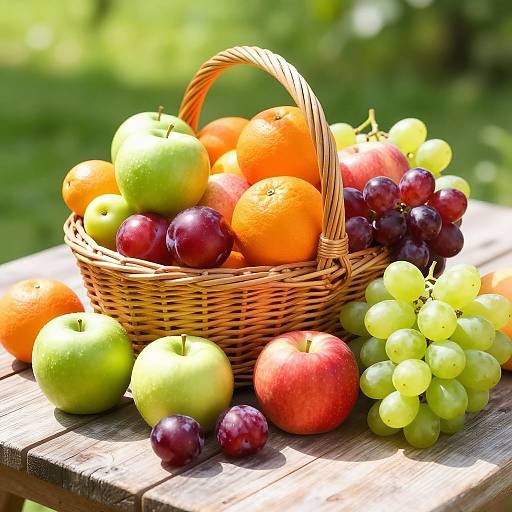 Fresh Fruit Basket Summer Picnic