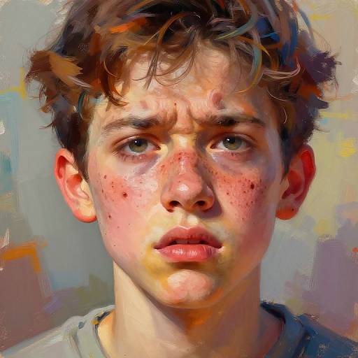 Vibrant Artistic Acne Expression