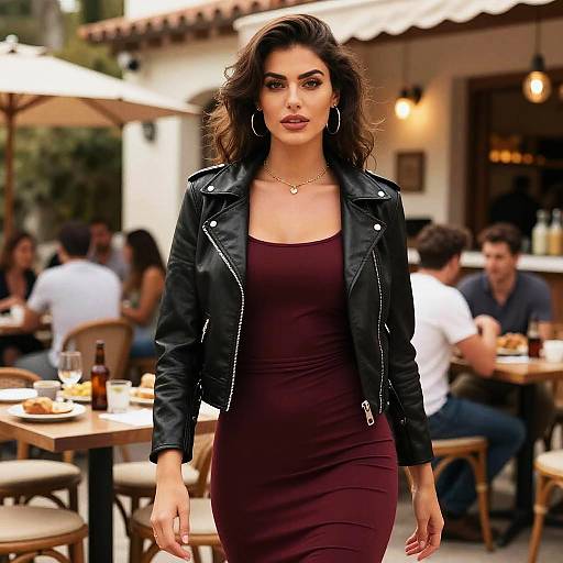 Confident Woman in Stylish Streetwear