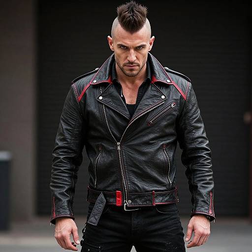 Edgy Urban Man with Mohawk Style