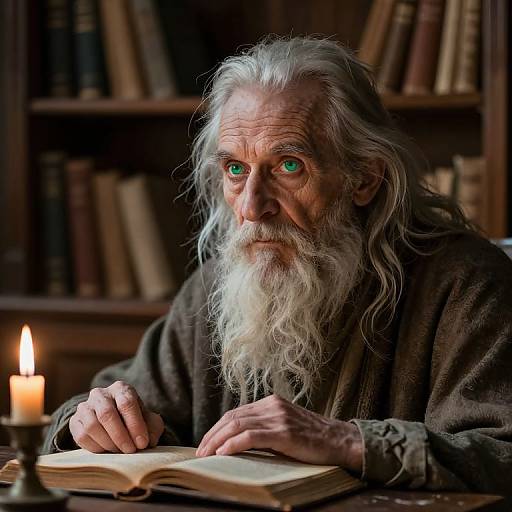 Portrait of a Wise Aged Sage