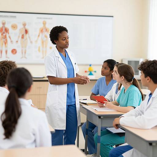 Nurse Teaching Medical Students