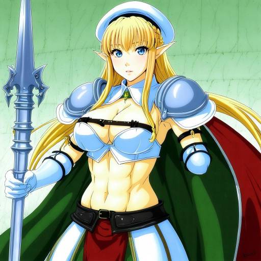 Illustration of Alleyne (queen's blade), queen's blade in the style of Gulp5959