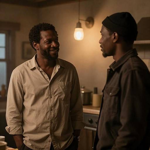 Warm Moments in a Rustic Kitchen