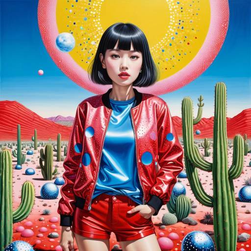 Surreal Young Model in Kusama's Landscape