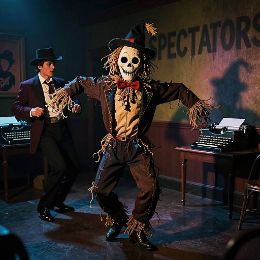 Sinister Scarecrow and Jazzy Beatnik