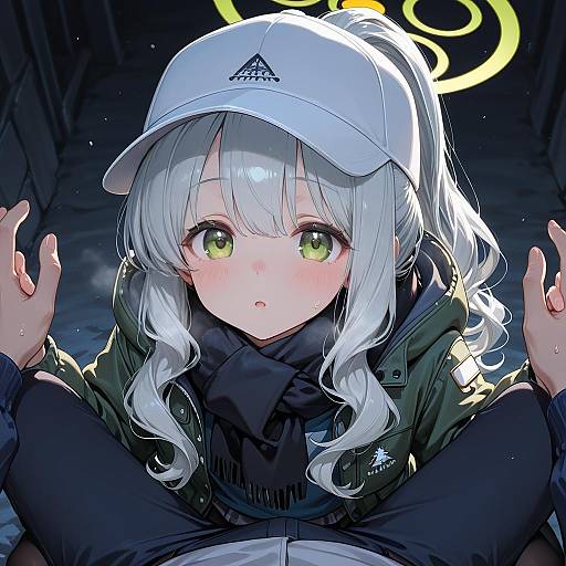 Illustration of Hare (camp) (blue archive), blue archive in the style of Clamp (circle)