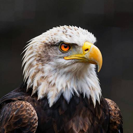 Vivid Realistic Bald Eagle Portrait