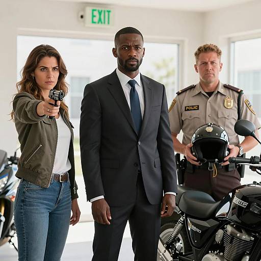 Dramatic Indoor Confrontation Scene