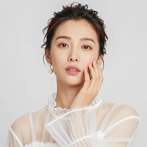 Elegant Portrait of an Asian Woman