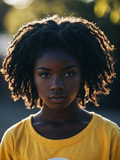 Dark-Skinned Kid in Sun Costume