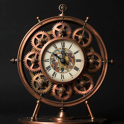 Baroque Mechanical Clockwork Oracle Portrait