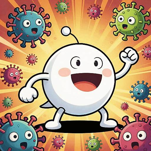 Heroic White Blood Cell Battle