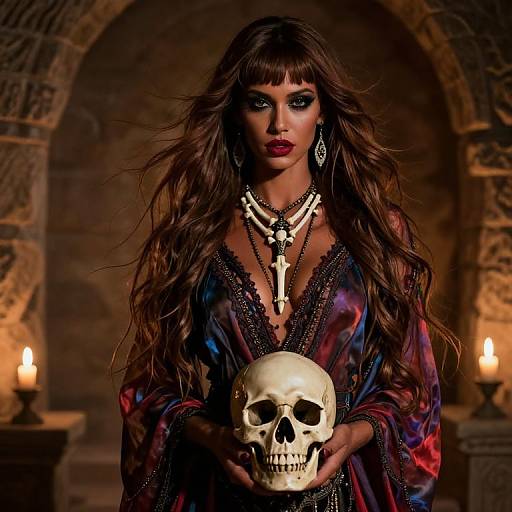 Hauntingly Beautiful Oriental Necromancer