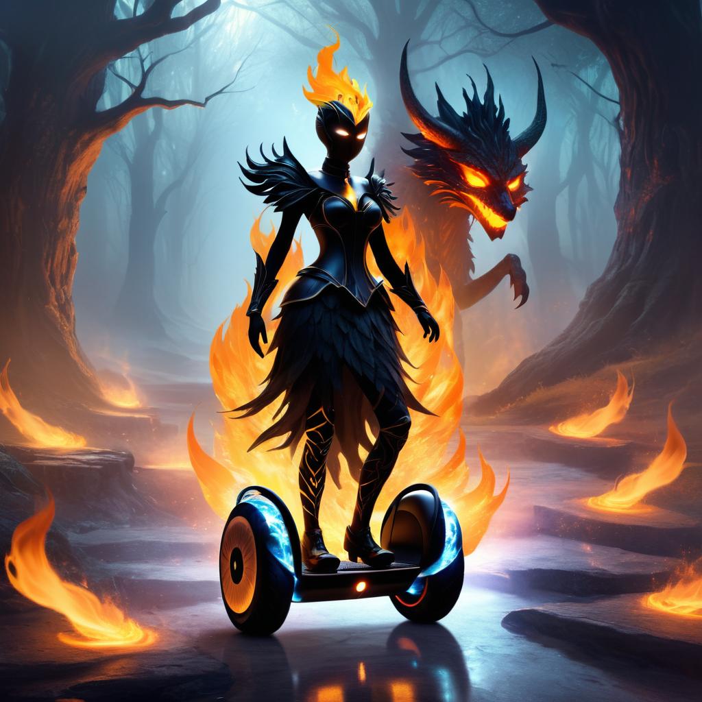 Nightmare Segway and Haunted Flame Dancer