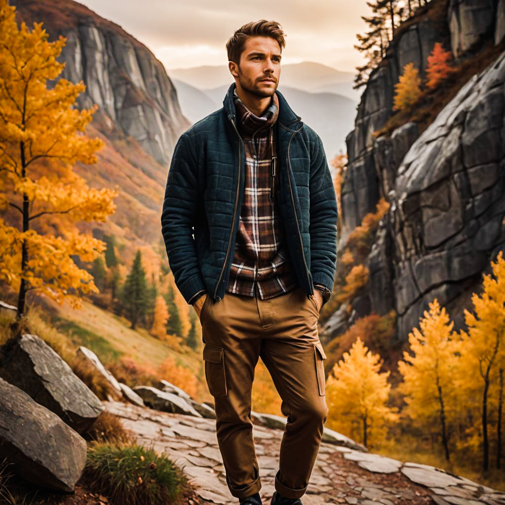 Cozy Autumn Style Portrait in Studio